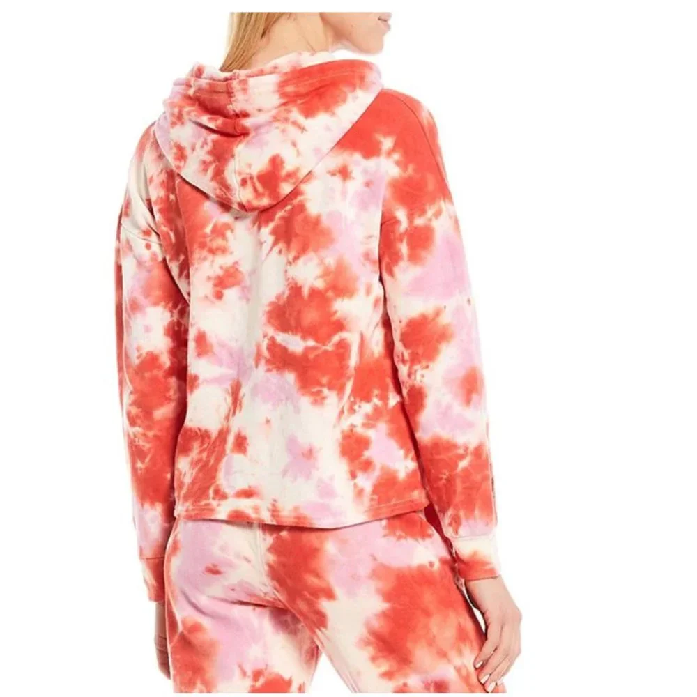 PJ Salvage Daydream Doodles Tie Dye Lounge Hoodie 'Love Makes' - Picture 6 of 9